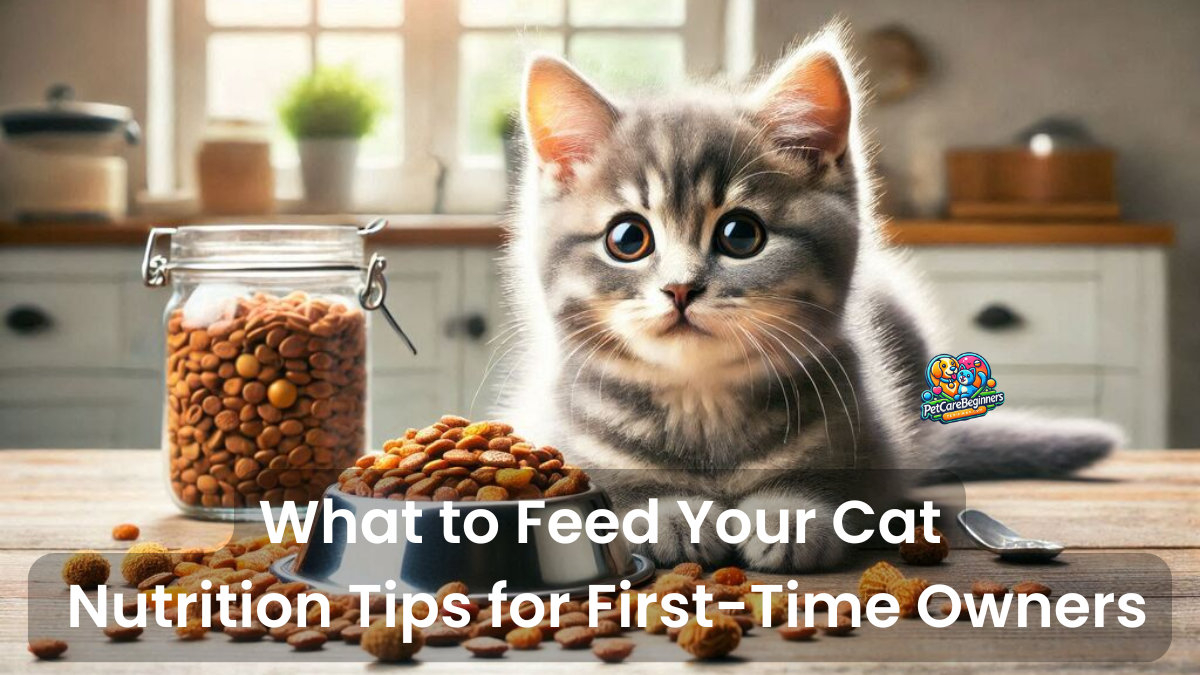 A bowl of premium dry cat food on a wooden floor.